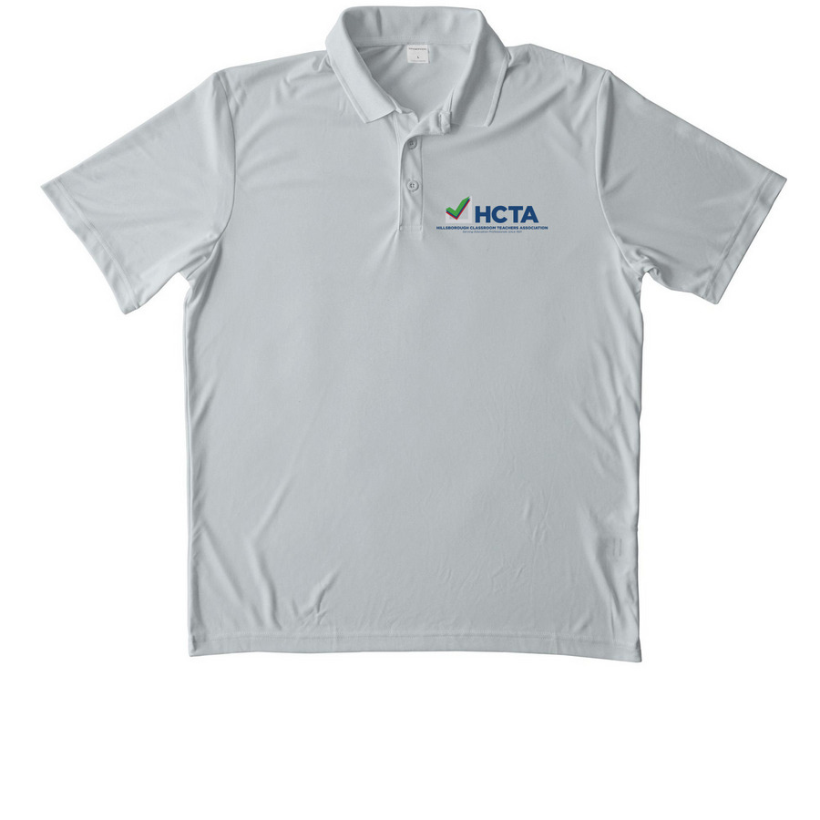 Polo, a Silver Unisex Performance Polo