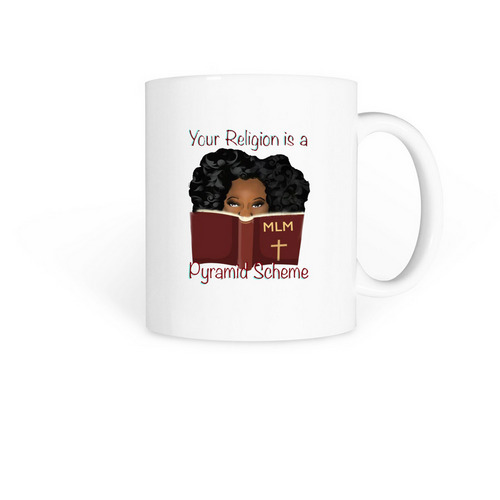 Your Religion Coffee Mug, a White Coffee Mug