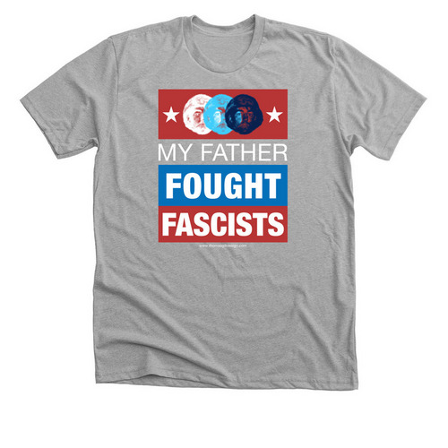 My Father Fought Fascism, a Athletic Heather Premium Unisex Tee