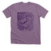 Purple Shore Crab Outline Tee&nbsp;, a Heather Purple Premium Unisex Tee