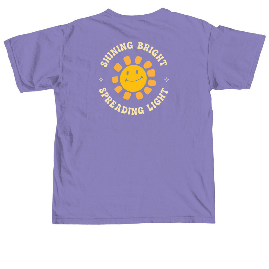 Sunshine Squad | Adult & Youth Styles, a Violet Comfort Colors Unisex Tee (back-view)