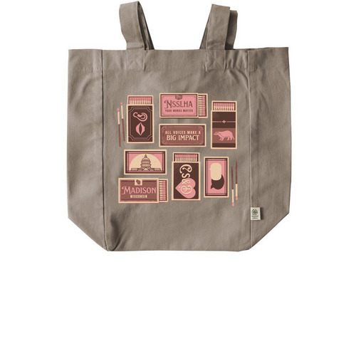 Matchbox Tote, a Pumice Recycled Cotton Tote Bag