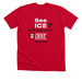 Red Shirts (design on front only), a Solid Red Blend Premium Unisex Tee