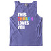 This Church Loves You, a Violet Comfort Colors Tank Top