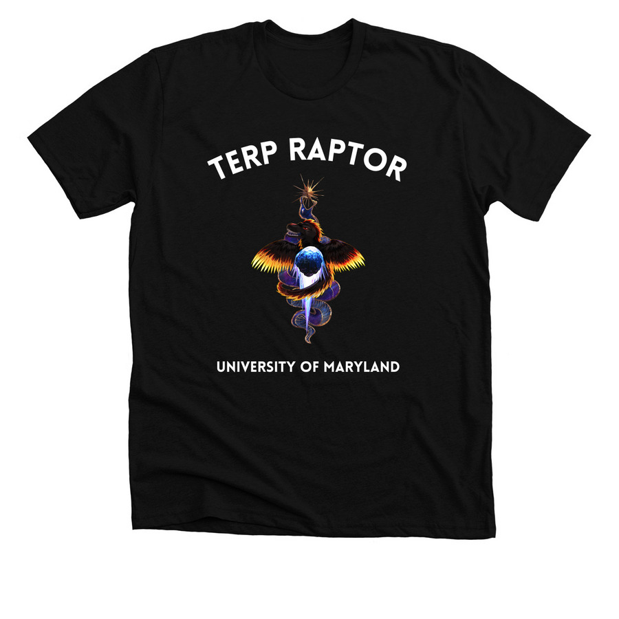 TERP RAPTOR Artistic Shirt, a Solid Black Blend Premium Unisex Tee