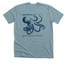 Book Kraken, a Heather Blue Lagoon Premium Unisex Tee