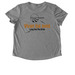 Albatros Patas Negras, a Aluminum Grey Allmade Eco Triblend Women?s Scoop Neck Tee (back-view)