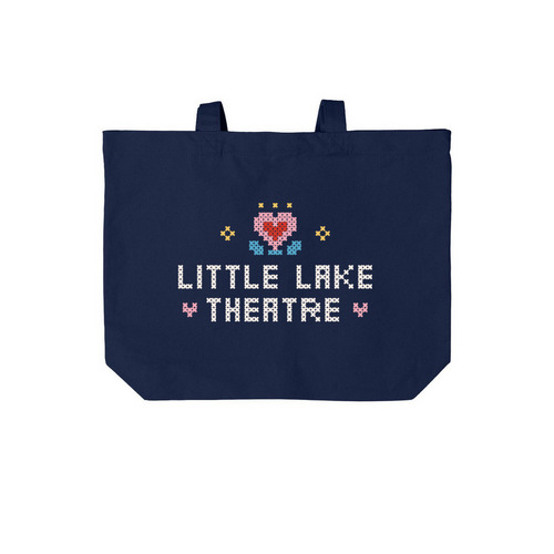 Canvas Tote, a River Blue Navy Cotton Canvas Tote Bag