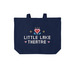 Canvas Tote, a River Blue Navy Cotton Canvas Tote Bag