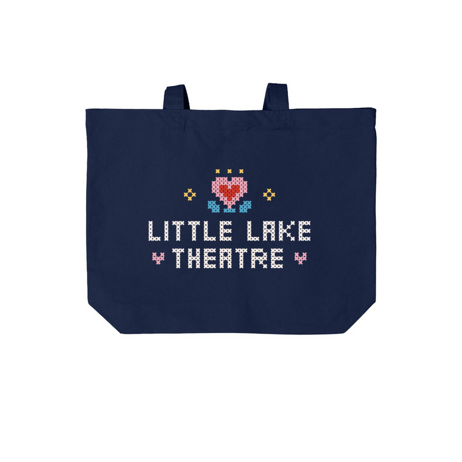 Canvas Tote, a River Blue Navy Cotton Canvas Tote Bag
