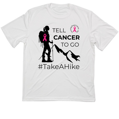 #TakeAHike2025 White Performance Tee-Updated, a White Classic Performance Tee