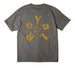 RoYaL, a Asphalt Unisex Heavyweight Tee (back-view)