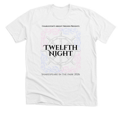 Twelfth Night, a Solid White Blend Premium Unisex Tee