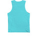 Classic Logo, a Teal Premium Cotton Tank (back-view)