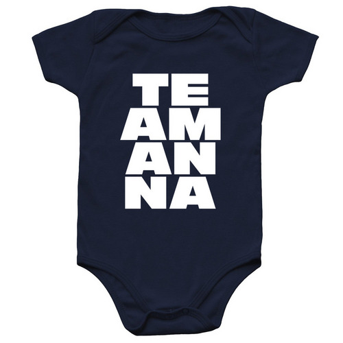 Team Anna - Baby Onesie, a Navy Infant Onesie