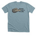 Fueled by Coffee & Crocodiles, a Heather Blue Lagoon Premium Unisex Tee