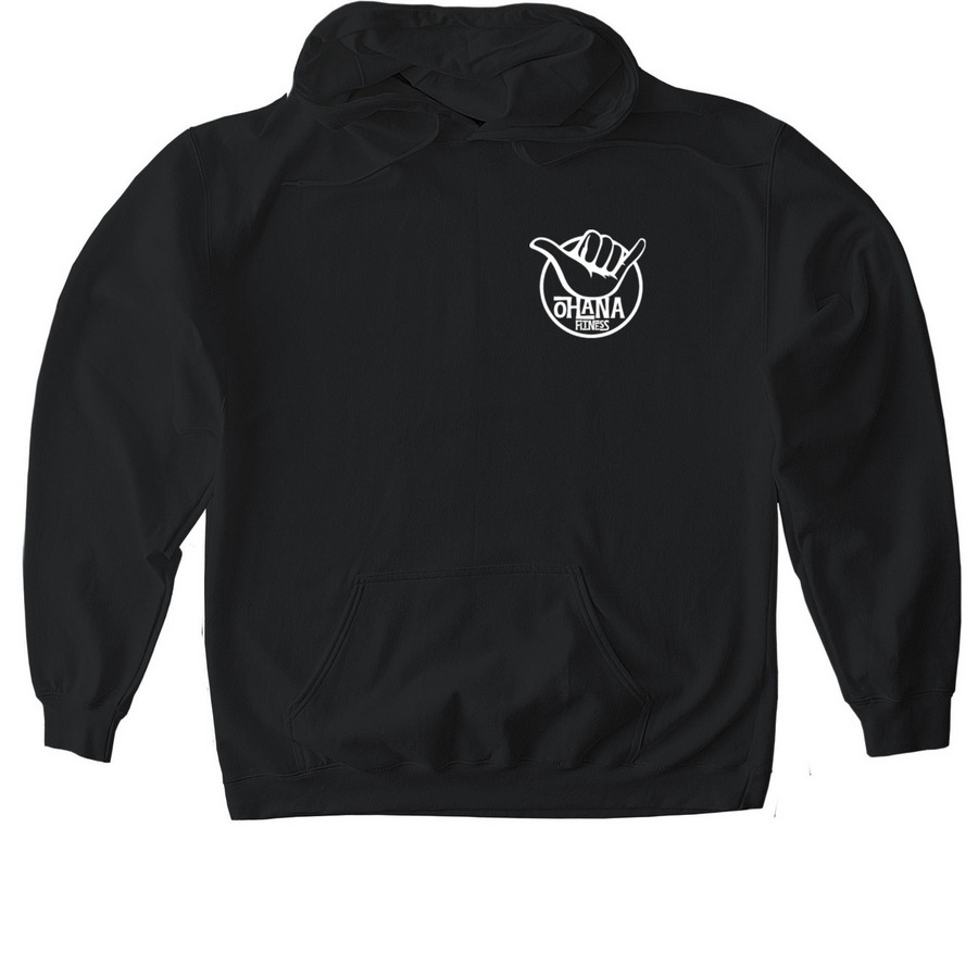 Comfy Shaka Hoodie, a Black Gildan Softstyle Pullover Hoodie