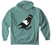 Black Cat Reads BookPage Unisex Hoodie, a Seafoam Comfort Colors Pullover Hoodie