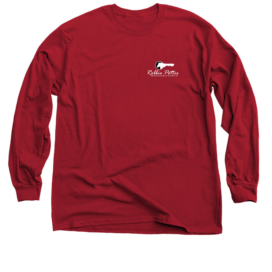 RPH Fall Layers Collection | Front Logo Only, a Cardinal Red Classic Long Sleeve Tee
