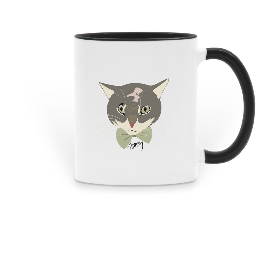 Tommy Mug, a Black Two-Tone Ceramic Mug