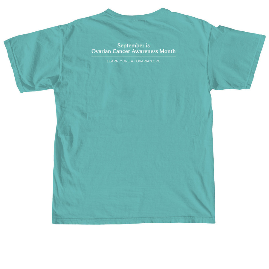 Wear Teal Day 2026, a Seafoam Comfort Colors Unisex Tee (back-view)