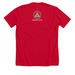 MMIP, a Solid Red Blend Premium Unisex Tee (back-view)