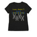 T21 Merch, a Deep Black Allmade Eco Triblend Women?s Tee