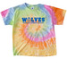 Wolves Paw Print Blue, a Eternity Youth Tie Dye Tee