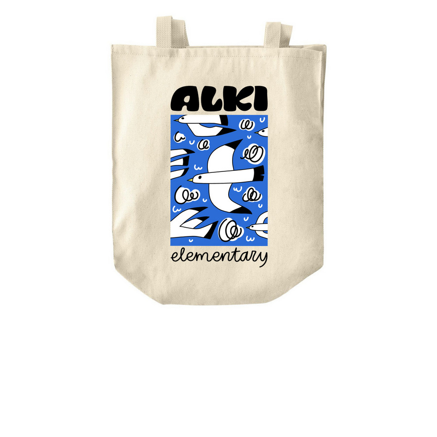 Fall 2026 Flock Tote Bag, a Natural Over-the-Shoulder Shopping Tote Bag
