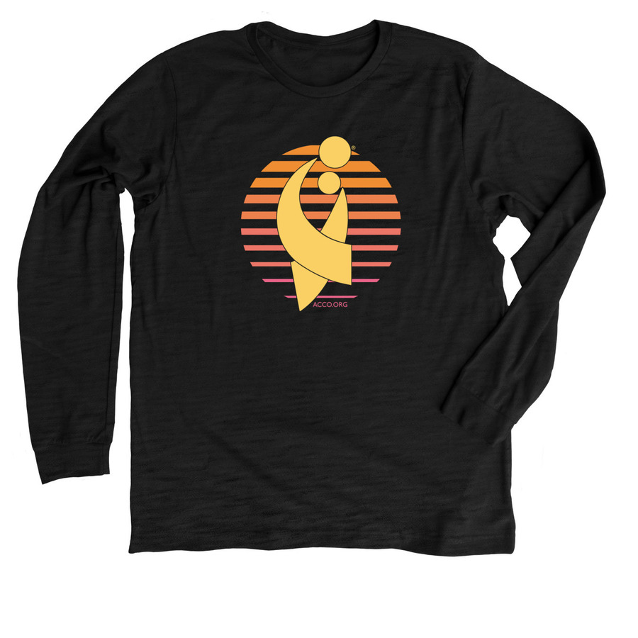 ACCO Logo Shirt&nbsp;, a Solid Black Blend Premium Long Sleeve Tee