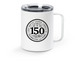 Anniversary Travel Mug, a White Stainless Steel Travel Mug