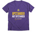 Upstander not Bystander, a Purple Rush Premium V-Neck Tee