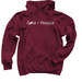 Cats > People, a Maroon Pullover Hoodie