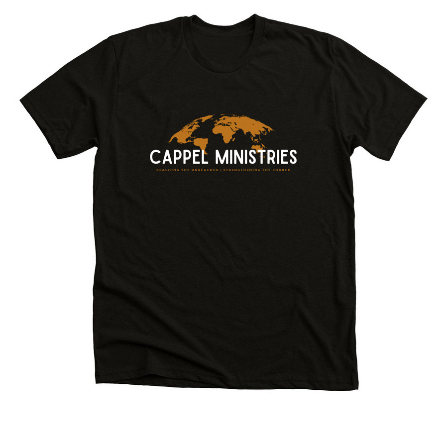 CM Logo | Here I Am, a Solid Black Blend Premium Unisex Tee