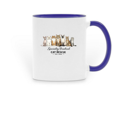 SPCR Mugs, a Dark Blue Two-Tone Ceramic Mug