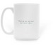 The Little Farmhouse Mug, a White Large Coffee Mug (back-view)