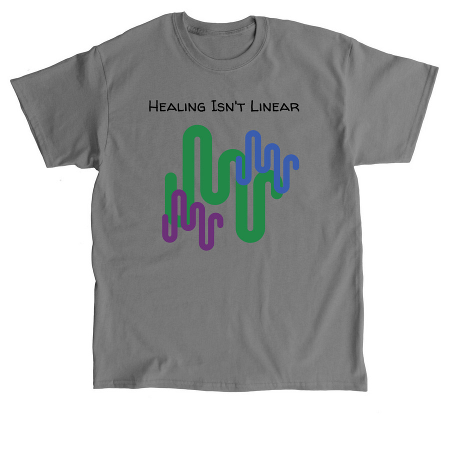 Healing Isn't Linear 2, a Charcoal Classic Unisex Tee