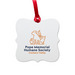 PMHS-CV Logo Ornament, a White Aluminum Square Ornament