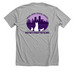 BFF Double Logo Shirt, a Athletic Heather Premium Unisex Tee (back-view)