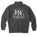Henry Haven Gear - 2026 Logo, a Asphalt Midweight Quarter Zip Pullover (back-view)