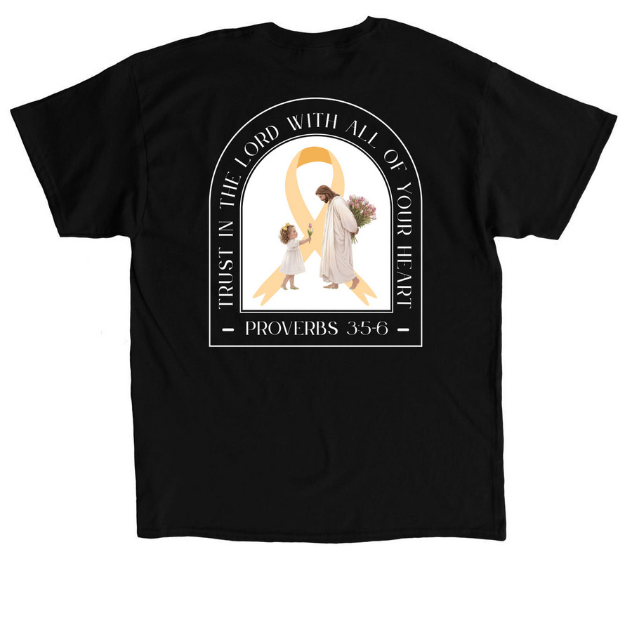 Hope Blooms for Annalyn, a Black Classic Unisex Tee (back-view)