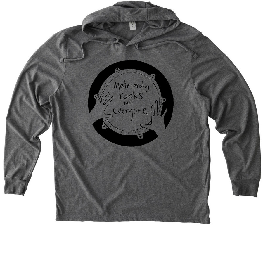 Matriarchy Rocks SHIRTS, a Aluminum Grey Allmade Eco Triblend Hoodie Tee
