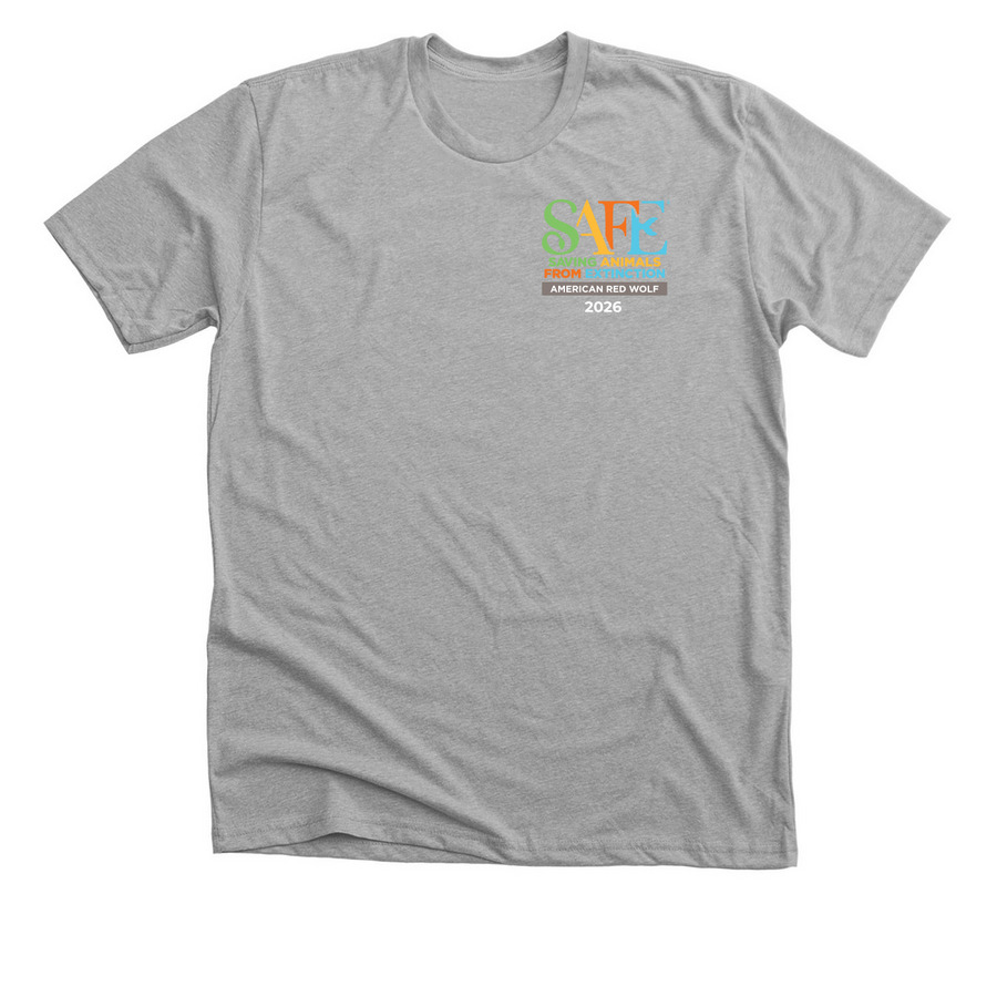 American Red Wolf SAFE 2026, a Athletic Heather Premium Unisex Tee