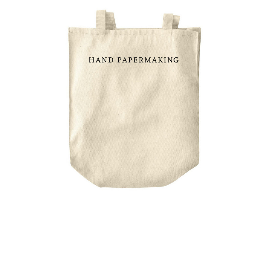 Hand Papermaking Tote Bag, a Natural Over-the-Shoulder Shopping Tote Bag