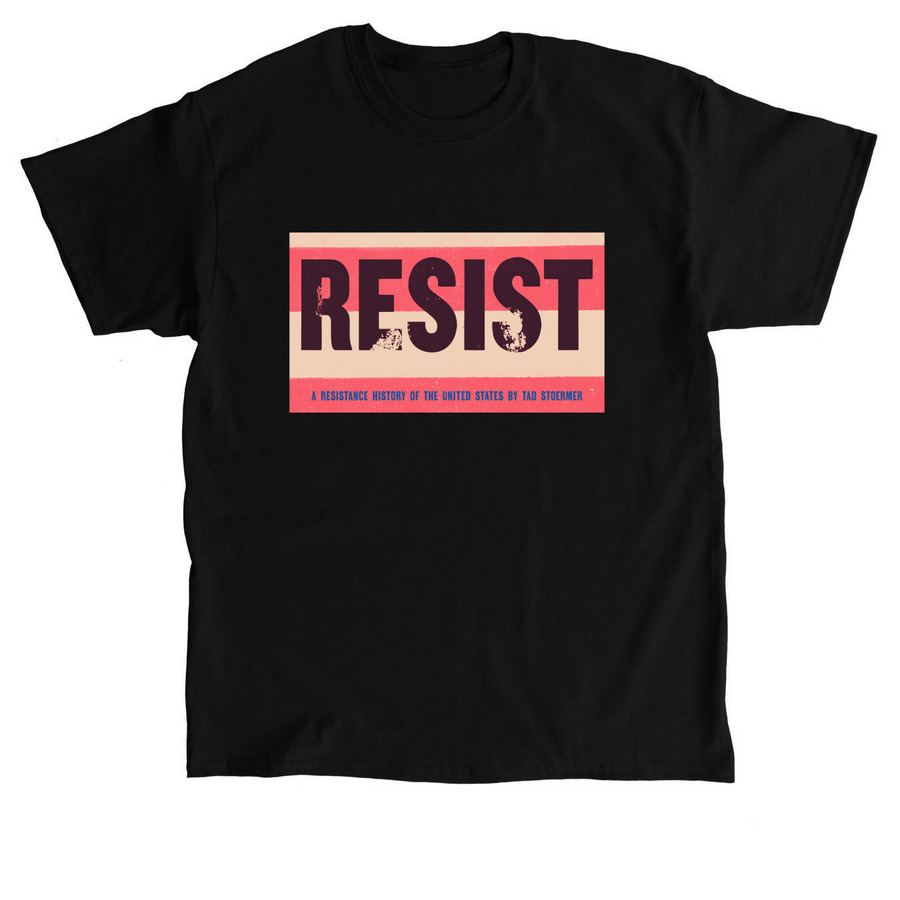 RESIST tops (color logo), a Black Classic Unisex Tee