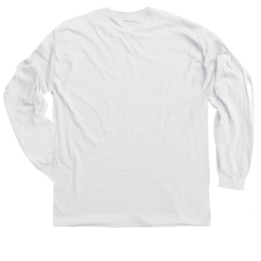 Tomato Cats Long Sleeve, a White Classic Long Sleeve Tee (back-view)