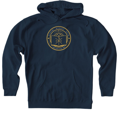 THE BERTONIAN&nbsp;, a Navy Heavyweight Pullover Hoodie