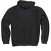 Jules Crew, a Black Pullover Hoodie (back-view)