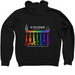 Mindful Movement Collection, a Black Zip Up Hoodie (back-view)