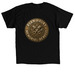 Badge Design, a Black Classic Unisex Tee (back-view)